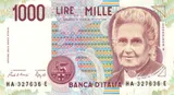 Italy banknote